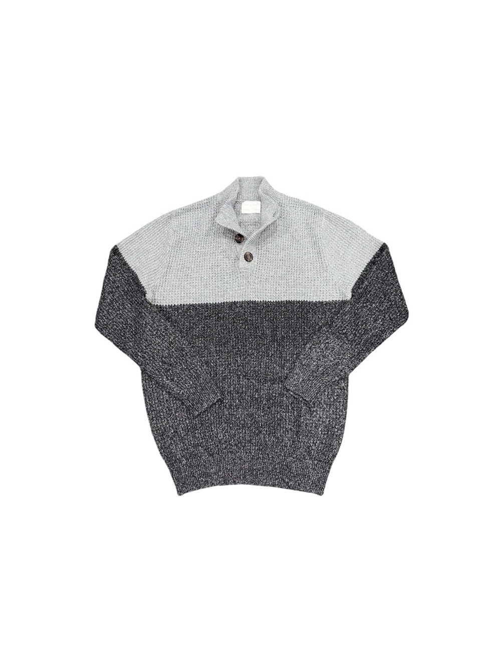 Day & Age Men's Two-Tone Gray Shawl Collar Sweater Size Medium